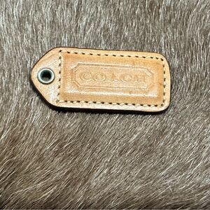 Coach Brown Leather Tag
